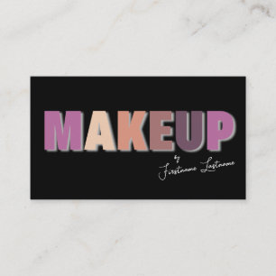 Tarjeta De Visita Artistas de maquillaje profesional y expertos en e