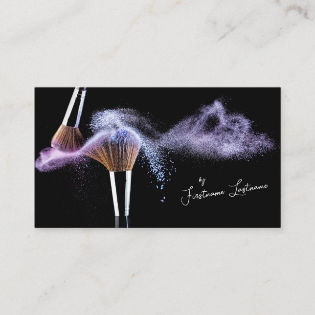 Tarjeta De Visita Artistas de maquillaje profesional y expertos en e (Anverso)