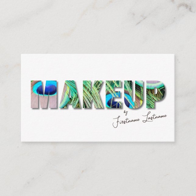Tarjeta De Visita Artistas de maquillaje profesional y expertos en e (Anverso)