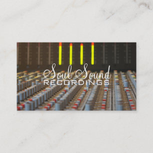 Tarjeta De Visita Artistas de Música de Estudio de Grabación Profesi