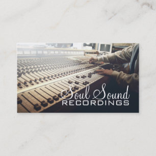 Tarjeta De Visita Artistas de Música de Estudio de Grabación Profesi