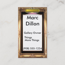 Tarjeta De Visita Artistas del marco de galería