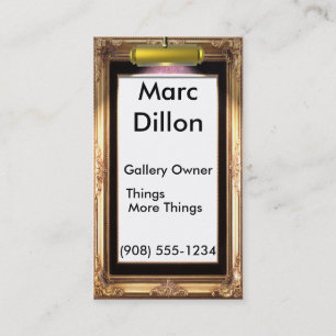 Tarjeta De Visita Artistas del marco de galería