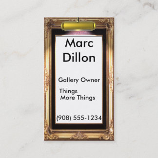Tarjeta De Visita Artistas del marco de galería