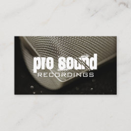 Tarjeta De Visita Artistas musicales de Professional Recording Studi