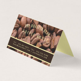 Tarjeta De Visita Artistic Roasted Coffee Beans Business Card