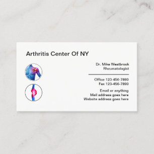 Tarjeta De Visita Artritis médica Reumatólogo