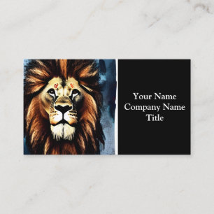 Tarjeta De Visita Artsy Wild African Lion