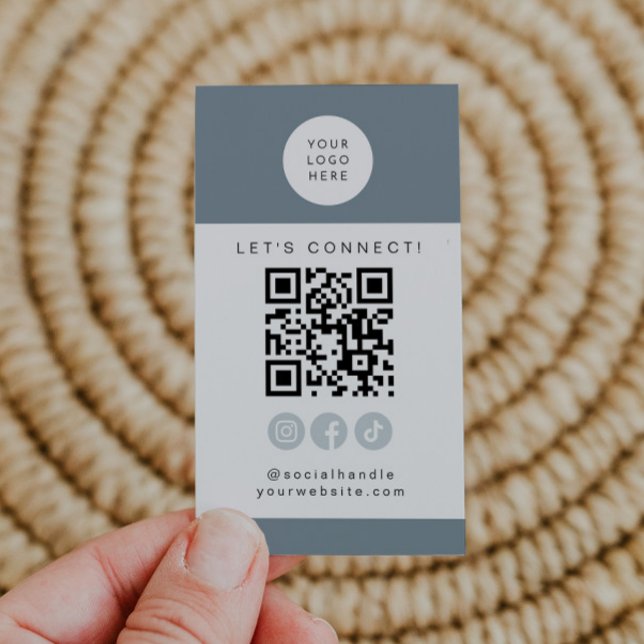 Tarjeta De Visita ARYA Sage Green Social Media QR Code Instagram (Subido por el creador)