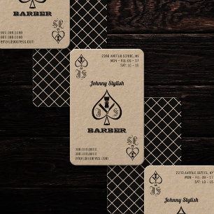 Tarjeta De Visita As de barberos kraft