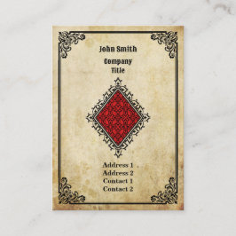 Tarjeta De Visita As de Diamantes Grunge