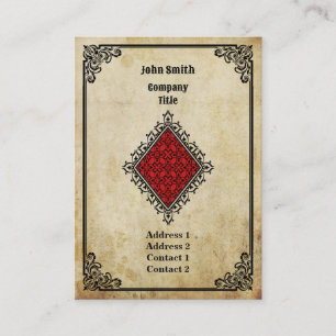 Tarjeta De Visita As del Grunge de diamantes