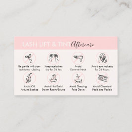 Tarjeta De Visita Ascensor de crema rosada y poste de atención poste