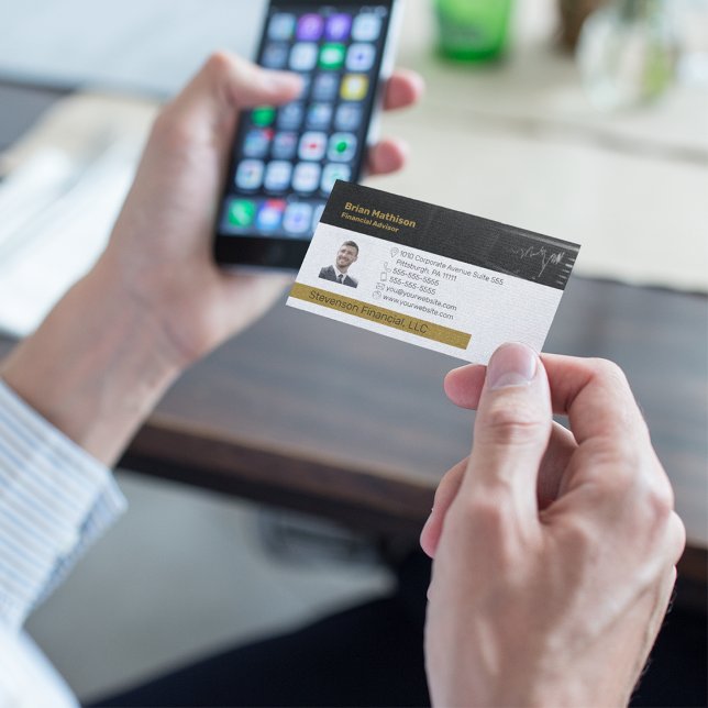 Tarjeta De Visita Asesor financiero | Empresas profesionales planifi (Subido por el creador)