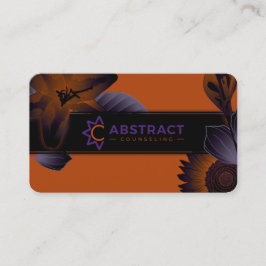 Tarjeta De Visita asesoramiento abstracto muy oscuro 1ª carta