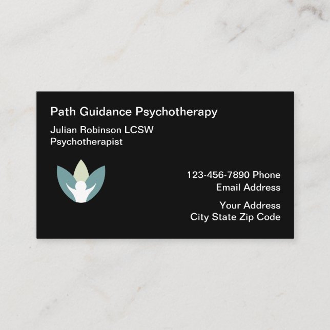 Tarjeta De Visita Asesoramiento psicoterapéutico en salud mental (Anverso)
