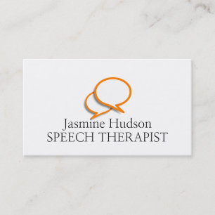 Tarjeta De Visita Asesoramiento terapéutico del habla y salud menta