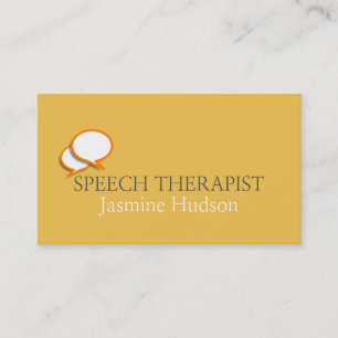 Tarjeta De Visita Asesoramiento terapéutico del habla y salud mental