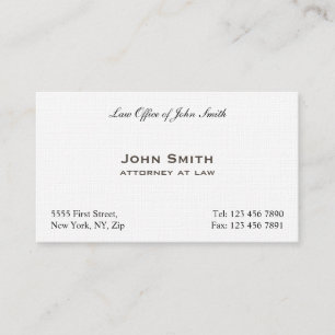 Tarjeta De Visita Asesoría jurídica llana elegante profesional del
