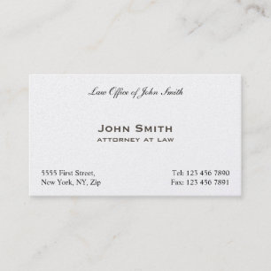 Tarjeta De Visita Asesoría jurídica llana elegante profesional del