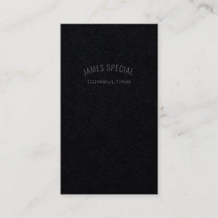 Tarjeta De Visita Asesoría profesional en gris negro minimalista