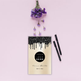 Tarjeta De Visita Asesoría profesional sobre puntas negras con logot