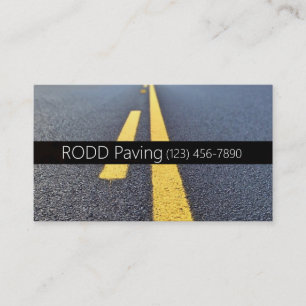 Tarjeta De Visita Asfalto, Pavimentación, Construcción, Obras Viales