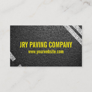 Tarjeta De Visita Asfalto, Pavimentación, Construcción, Trabajos de 