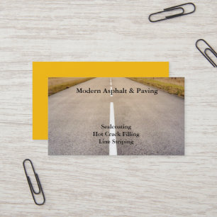 Tarjeta De Visita Asfalto y Pavimentación / Servicios de Construcció
