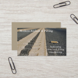 Tarjeta De Visita Asfalto y Pavimentación / Servicios de Construcció