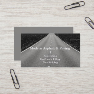 Tarjeta De Visita Asfalto y pavimentación / Servicios de construcció