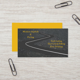 Tarjeta De Visita Asfalto y Pavimentación / Servicios de Construcció
