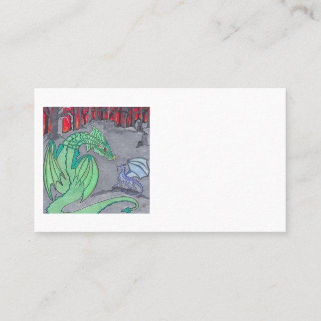 TARJETA DE VISITA ASHES AND DRAGONS (Anverso)