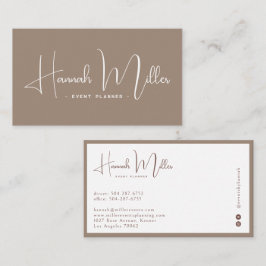 Tarjeta De Visita Ashwood | Moderno Minimalista Elegante 