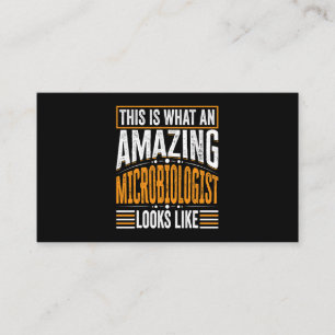 Tarjeta De Visita Así Se Ve Un Microbiólogo Increíble