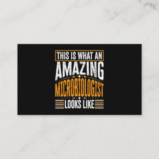 Tarjeta De Visita Así Se Ve Un Microbiólogo Increíble