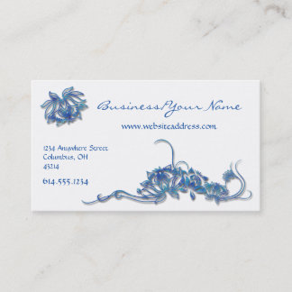 Tarjeta de visita asiática de las flores de Lotus