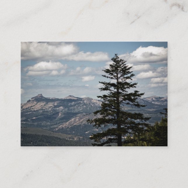 Tarjeta De Visita Asiento con una miniimpresión de vista (Anverso)