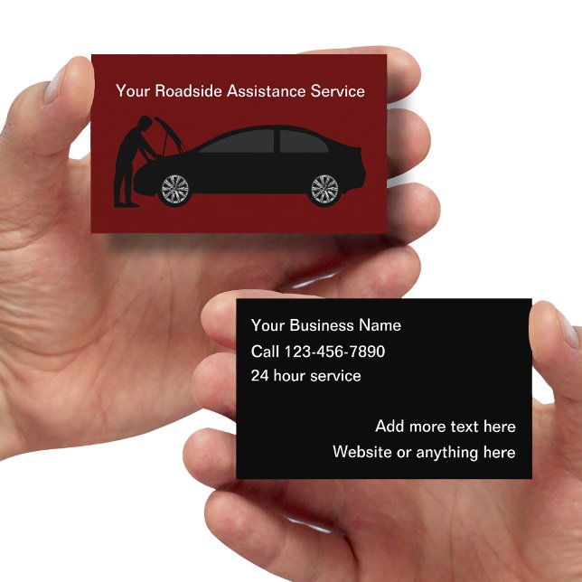 Tarjeta De Visita Asistencia automotriz en carretera (Subido por el creador)
