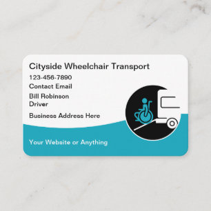 Tarjeta De Visita Asistencia de silla de ruedas para transporte médi