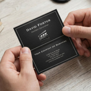 Tarjeta De Visita Asistente de cámara Director de cine