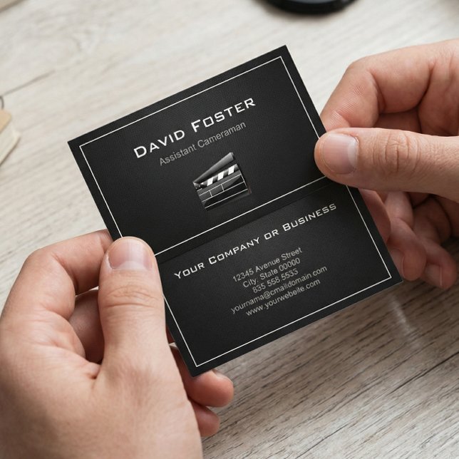Tarjeta De Visita Asistente de cámara Director de cine (Subido por el creador)