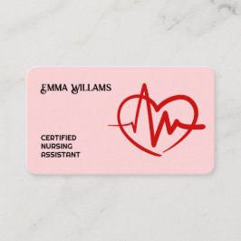 Tarjeta De Visita Asistente de Enfermería Certificada de 🩺