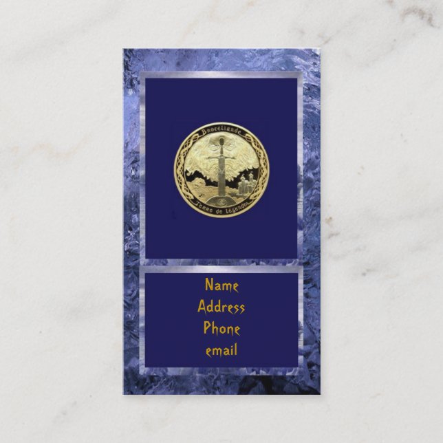 Tarjeta De Visita Asistente para camelot - Knight King Arthur - Tarj (Anverso)