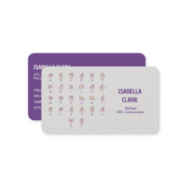 Tarjeta De Visita ASL Interpreter