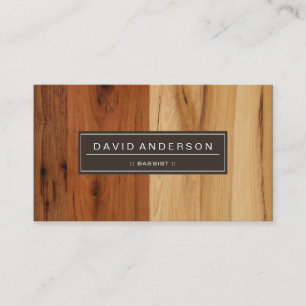Tarjeta De Visita Aspecto de grano de madera