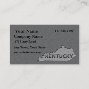 Tarjeta De Visita Aspecto de piedra tallada    de Kentucky State Bus