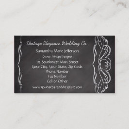 Tarjeta De Visita Aspecto de pizarra