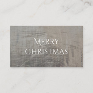 Tarjeta De Visita Aspecto de tela rojiza y rojiza plateada