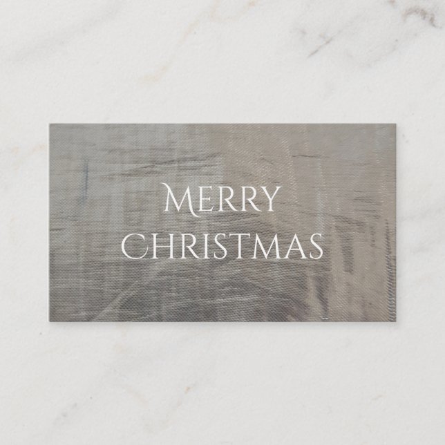 Tarjeta De Visita Aspecto de tela rojiza y rojiza plateada (Anverso)